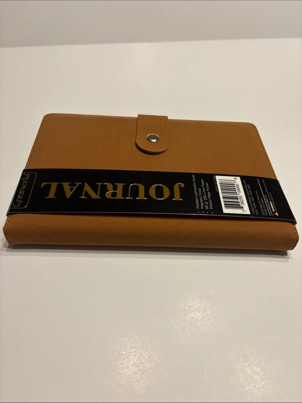 Greatworks Tan Padded Leatherette Journal